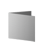 Trauerkarte Quadrat 105 x 105 mm 4-seiter 4/4 farbig + Sonderfarbe Silber
